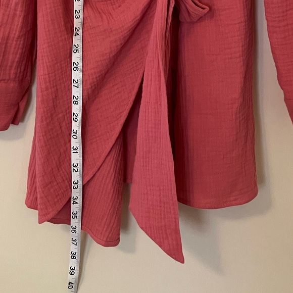 Onia Cotton Gauze Wrap Dress XL - Picture 8 of 11